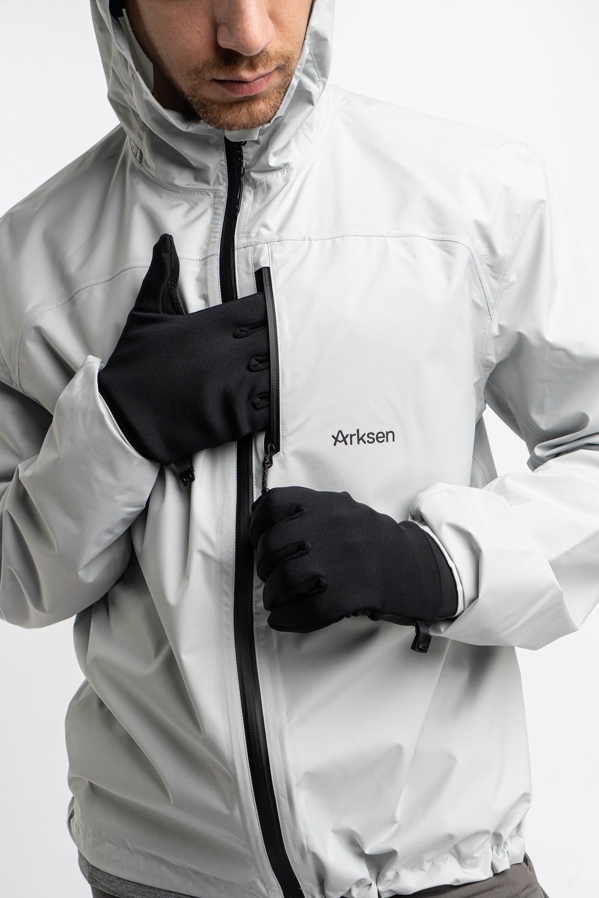 Self-contained chest pocket pouch for secure space-saving packing